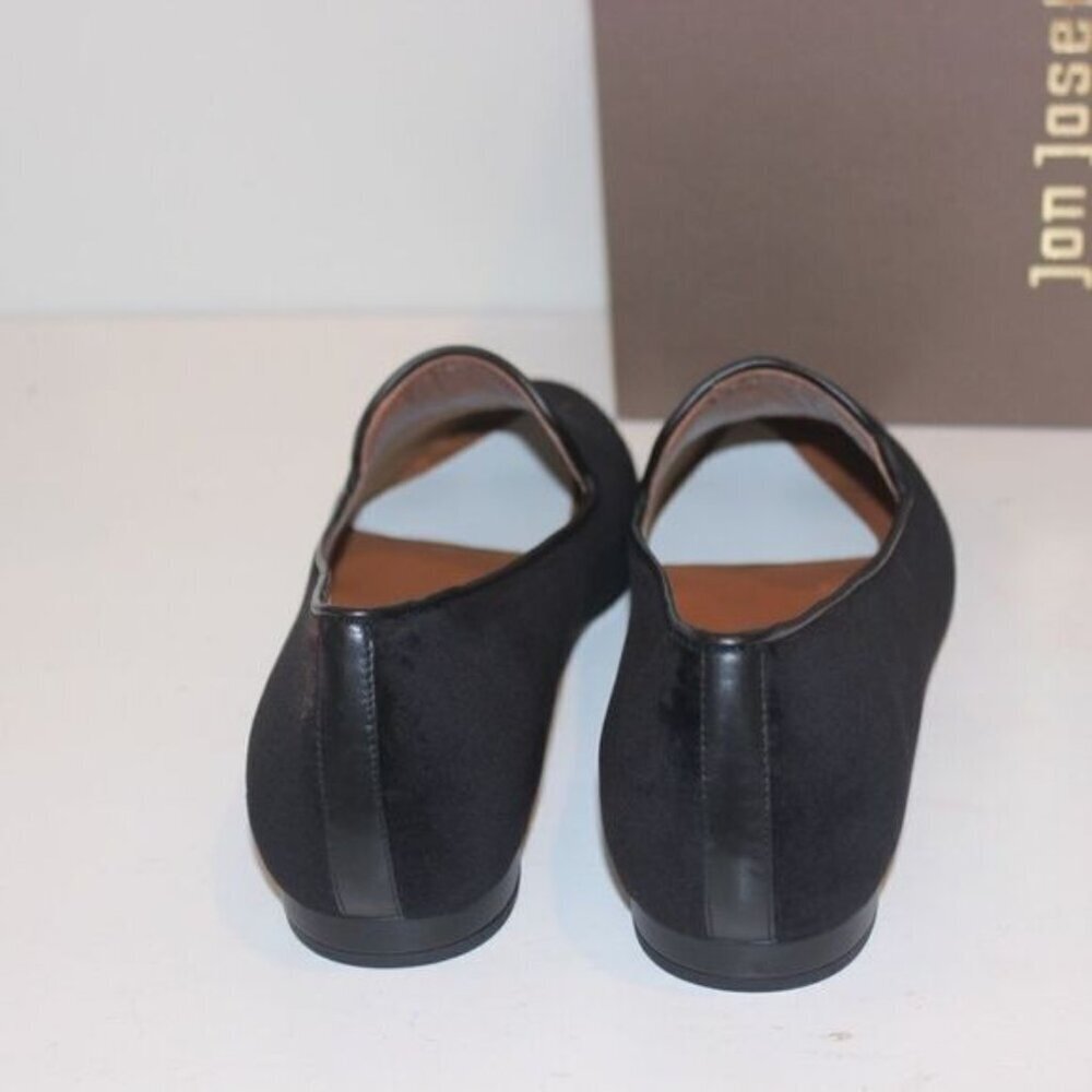 NWT Anthropologie Jon Josef G-Keepcalm Black Velvet Loafers Women sz 5 - Picture 6 of 7